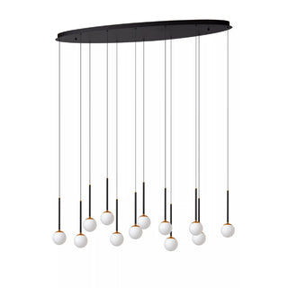 CALINA - Hanglamp - LED Dimb. - 12x7,7W 2700K - Zwart