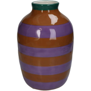 Vase Stripe Multi 18x18x26cm