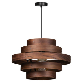 Walnut Hanglamp 5 Rings